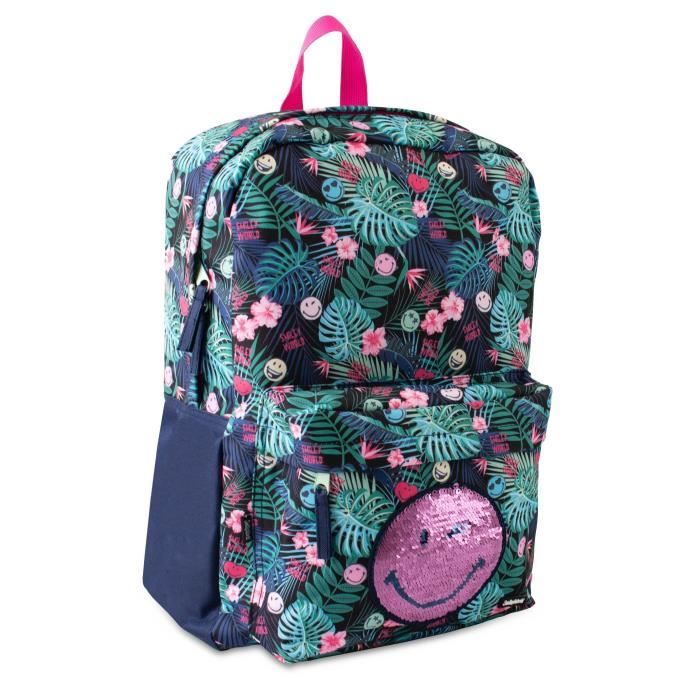 SMILEY WORD Sac à dos Tropical Dream - 43 cm - 23 L - Vert - Enfant Fille