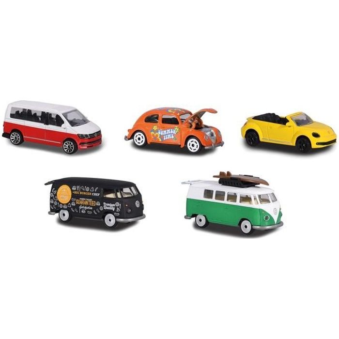 MAJORETTE Giftpack Voklswagen 5 Pièces