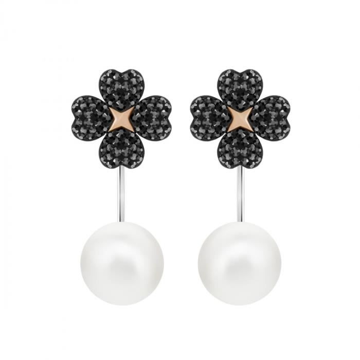 Boucles d'oreille femme bijoux Swarovski Latisha - 5389161 Noir