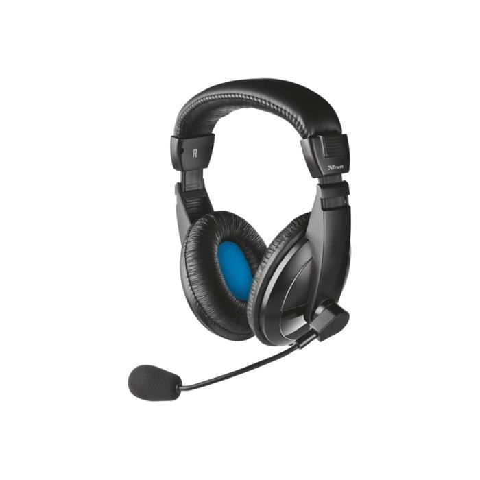 TRUST Casque - Quasar - pleine taille - jack 3,5mm