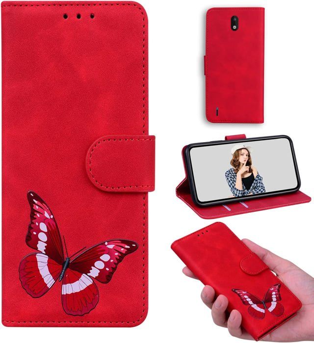 Étui Portefeuille Flip Pour Nokia 3.2 - Cuir PU, Support Intégré, Pochette Cartes, Neuf