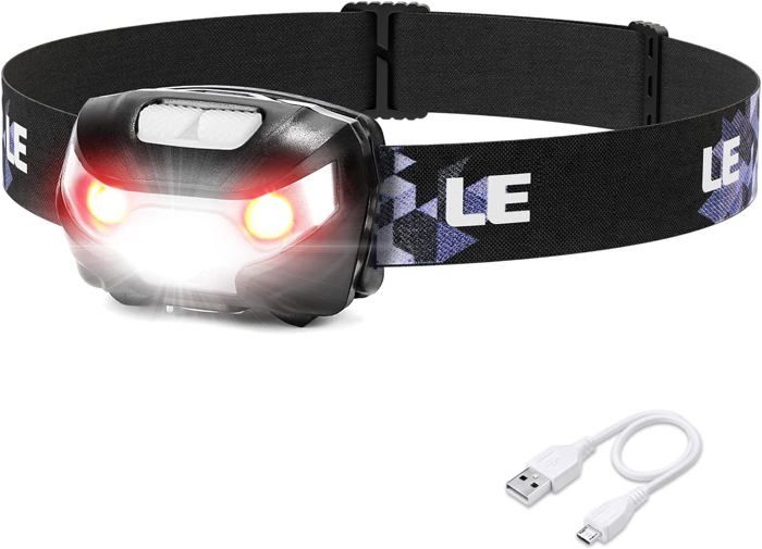 Lunettes Lampe Frontale LED Rechargeable - Mains Libres - Pour Bricolage, Lecture, Camping