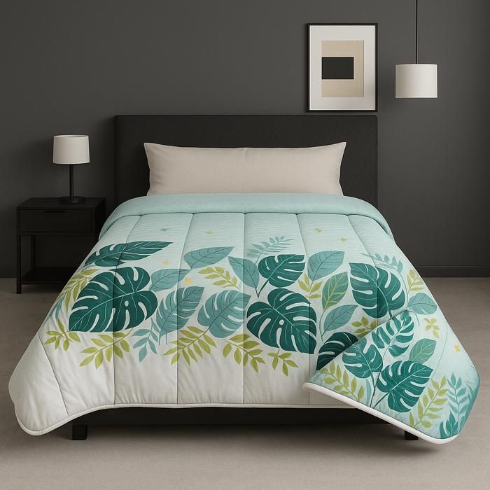 Couette imprimée - MORTREUX - Marvin - 200 x 200 cm - Légère - Spécial été