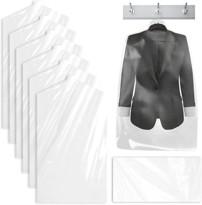 PLULON Lot 26 Sacs à Chaussures Transparents – Imperméables, Antipoussière, Cordon – Organisateur Voyage Homme/Femme