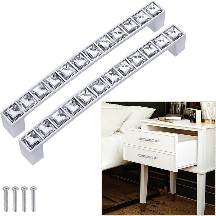 Rergy Lot de 10 poignées d'armoire en marbre blanc et or mat à trou unique, quincaillerie en T pour commode de cuisine, meubles en alliage de zinc