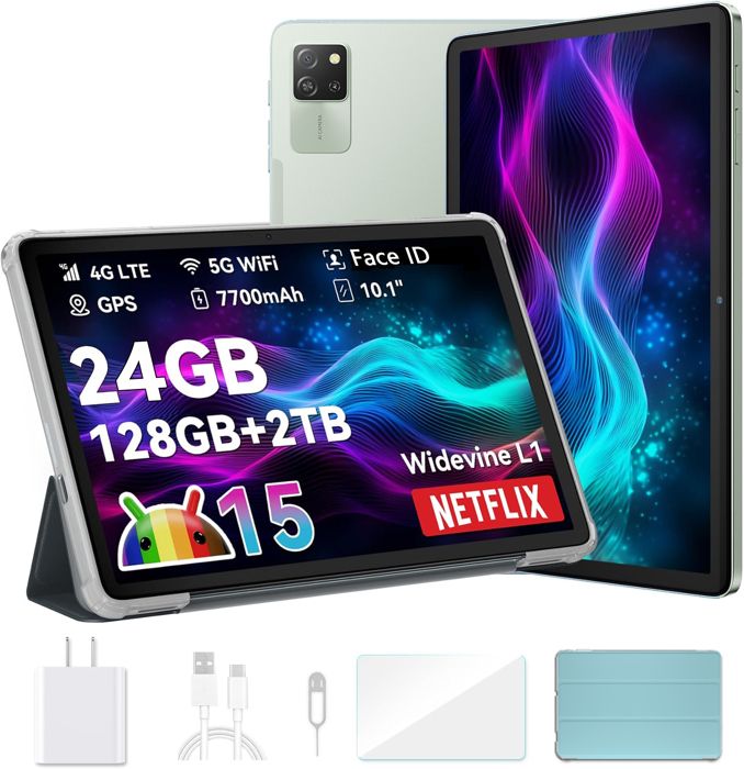 Blackview Tab 60 Pro Tablette Tactile 10.1 HD+ IPS Android 1424Go+128Go/SD 1 To5100mAh(10W) Wifi 5 Mode PC Dual SIM – Vert
