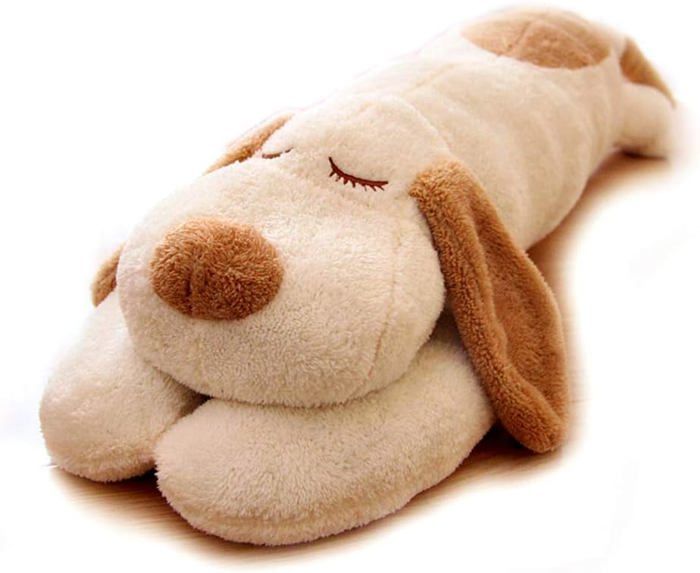 CU-MATE Peluche Poméranien 16″ – Chien Tout Doux, Réaliste Et Câlin, Cadeau Parfait Pour Filles Et Garçons
