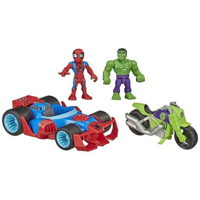 Marvel Véhicules Avec Figurines Hulk Et Spider-Man
