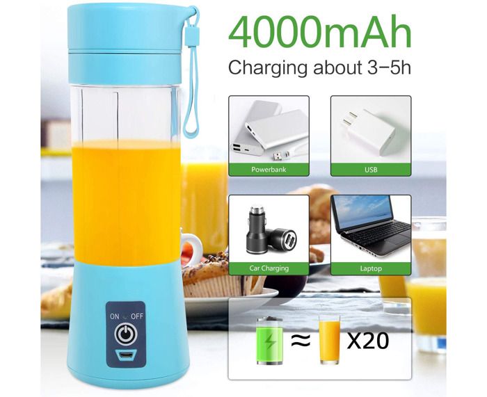 Mini Mixeur Portable Rechargeable Usb Pour Smoothie, Jus De Fruits Mini Mixeur Portable Rechargeable Usb Pour Smoothie, Jus De Fruits