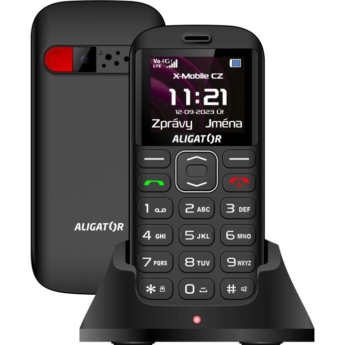 Téléphone portable - ALIGATOR - A720 - 4G - Noir - 18 - Double SIM