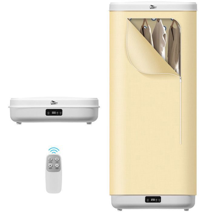 UTEN 1000W Séche à Linge étendoir Pliable Mini Séche à Linge étendoir Portable Séchoir À Linge Électrique Minuterie et Télécommande UTEN 1000W Séche à Linge étendoir Pliable Mini Séche à Linge étendoir Portable Séchoir À Linge Électrique Minuterie et Télécommande