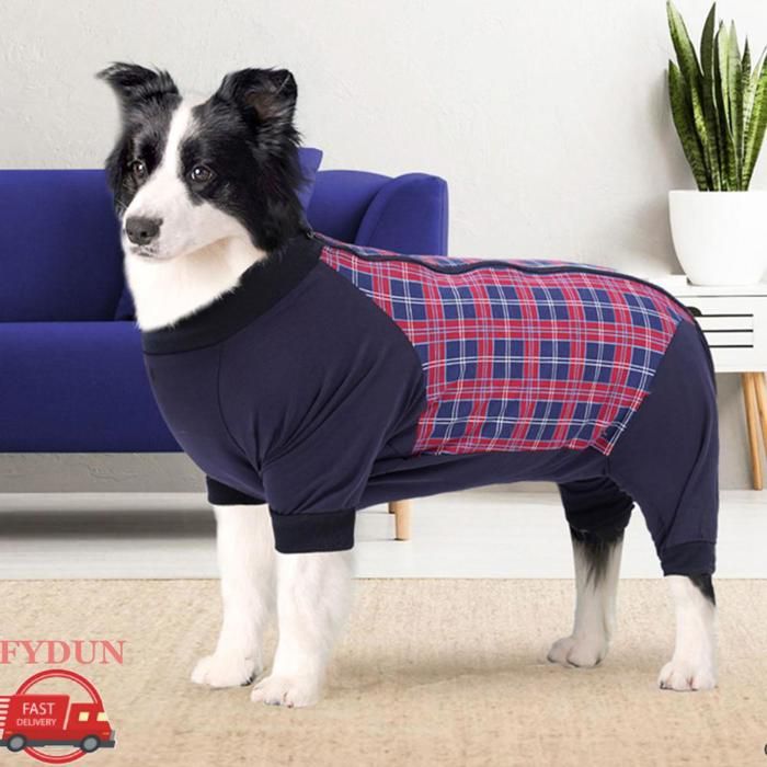 FYDUN combinaison de récupération pour grand chien Combinaison de récupération pour chien extensible animalerie carde