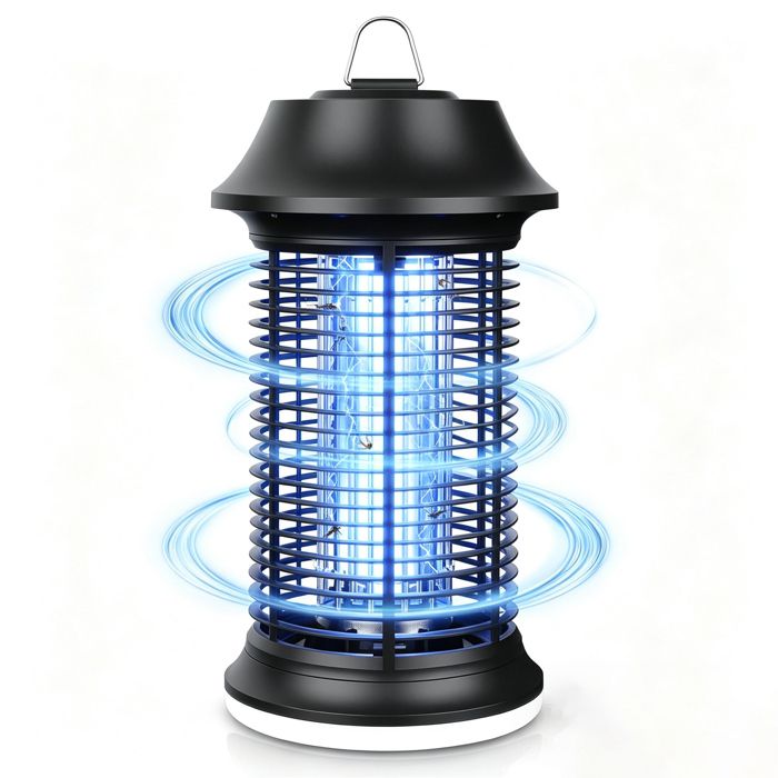Lampe Anti Moustique 15W UV Tue Mouche Anti Insectes Répulsif Destructeur dInsectes Non Toxique pour Maison Bureau Exterieur 80m²