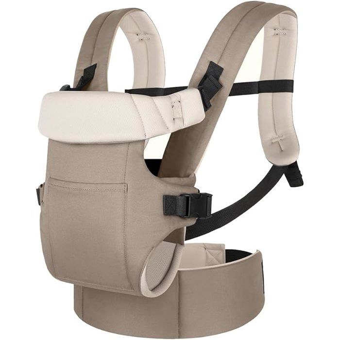 Porte-Bébé Ergonomique 0-15 kg – Maintien Multiple Appui-Tête Pliable Décompression