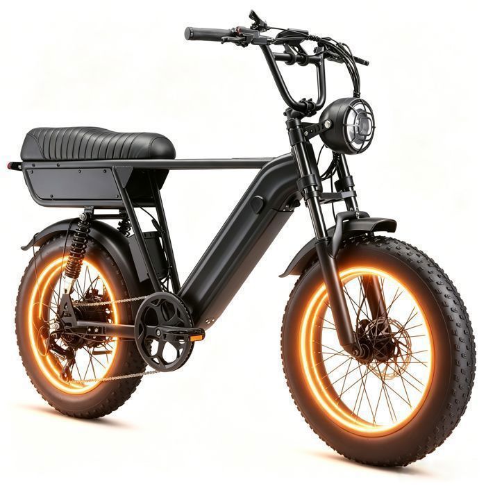 YANGOR Y20 Plus - Vélo Électrique 20 Fatbike - Moteur 250W - Batterie 48V15Ah - 100KM Max - Shimano 7 vitesses - Hydraulique