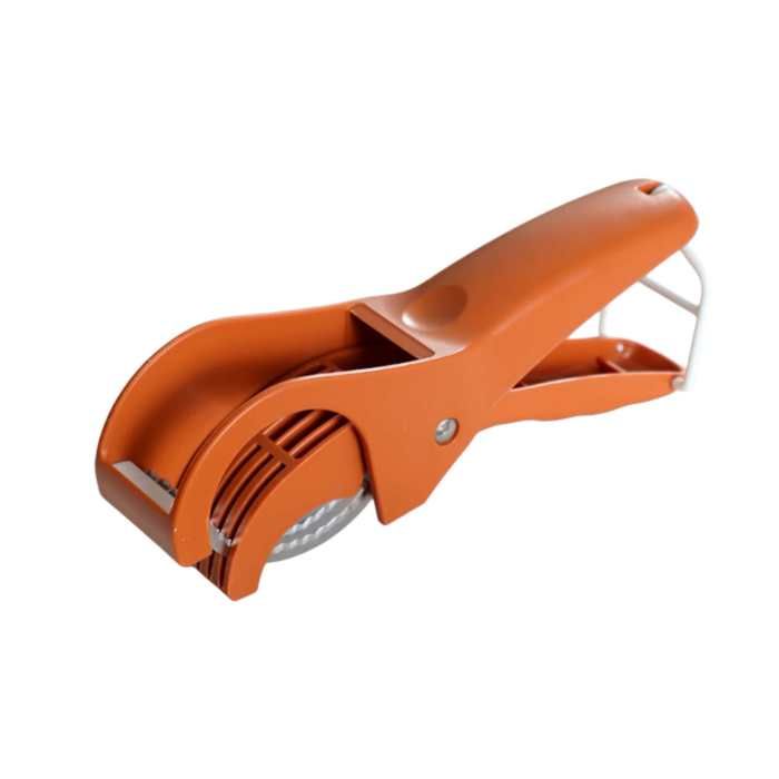 Trancheuse manuelle pour légumes lames inoxydables design ergonomique tranches uniformes pour concombre carotte pomme de terre Rouge