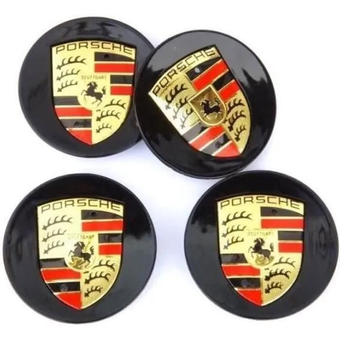 Lot de 4 bouchons de centre de roue en ABS noir diamètre 76mm enjoliveur décoratif pour jante auto Lot de 4 bouchons de centre de roue en ABS noir diamètre 76mm enjoliveur décoratif pour jante auto