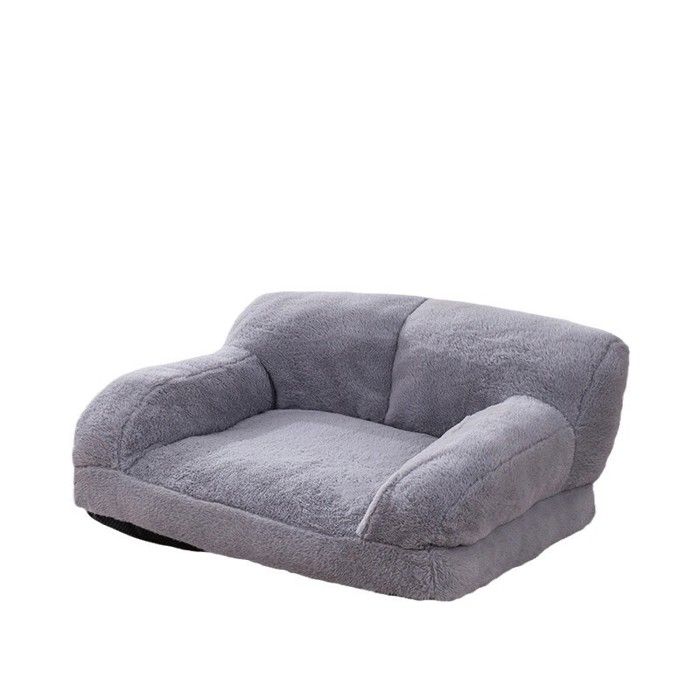 Canapé Lit pour Chien Chat Peluche Douce 100x60x33cm - Niche Ouverte Confortable Canapé Lit pour Chien Chat Peluche Douce 100x60x33cm - Niche Ouverte Confortable