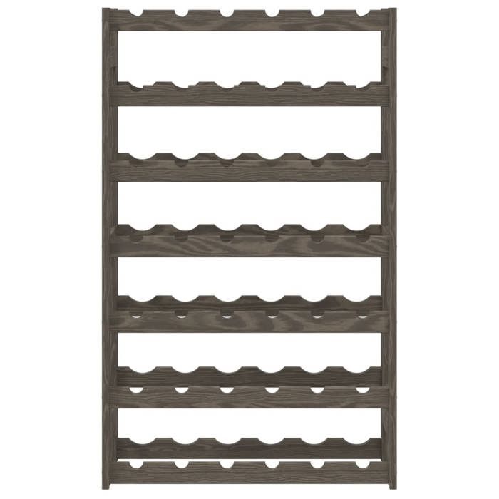 Casier à bouteilles - vidaXL - Porte-bouteilles - Bois de pin massif - Gris - 625x25x102 cm 505wyh85w