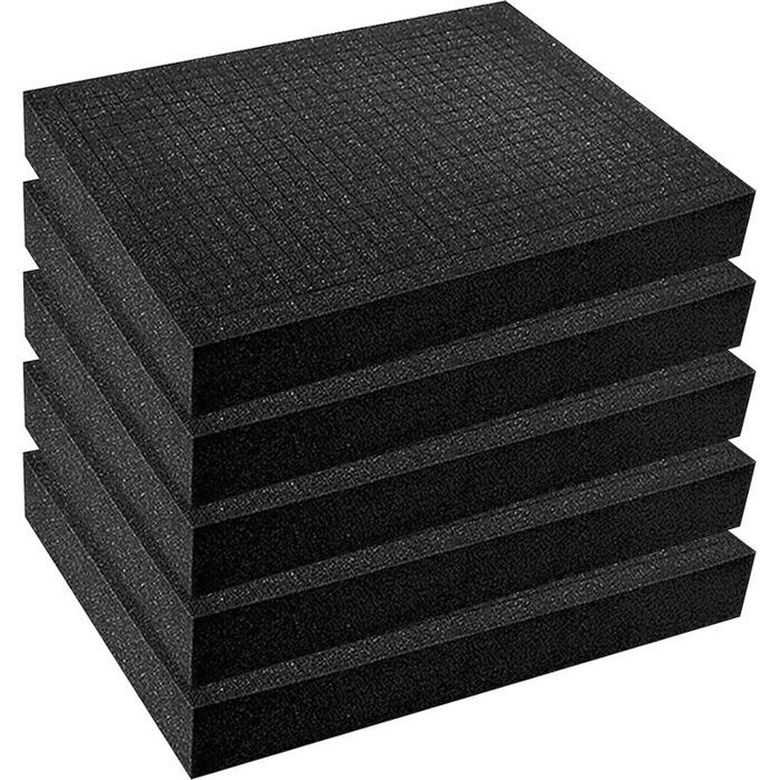 Ensemble de mousse alvéolaire : 5 pièces 405 x 305 x 25 mm insert en mousse pour boîte à outils structure en mousse multic