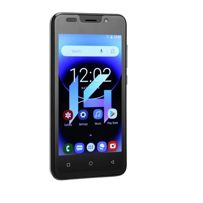 Smartphone 4G Débloqué JoyHandy - Écran 5" HD, Android 10, 16 Go + Extensible 128 Go, Double SIM, Batterie 3500 MAh - Gris