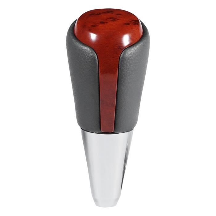 Pommeau De Levier De Vitesses Gris Pour Smart 450/451 Automatique - En Cuir/simili Et Plastique