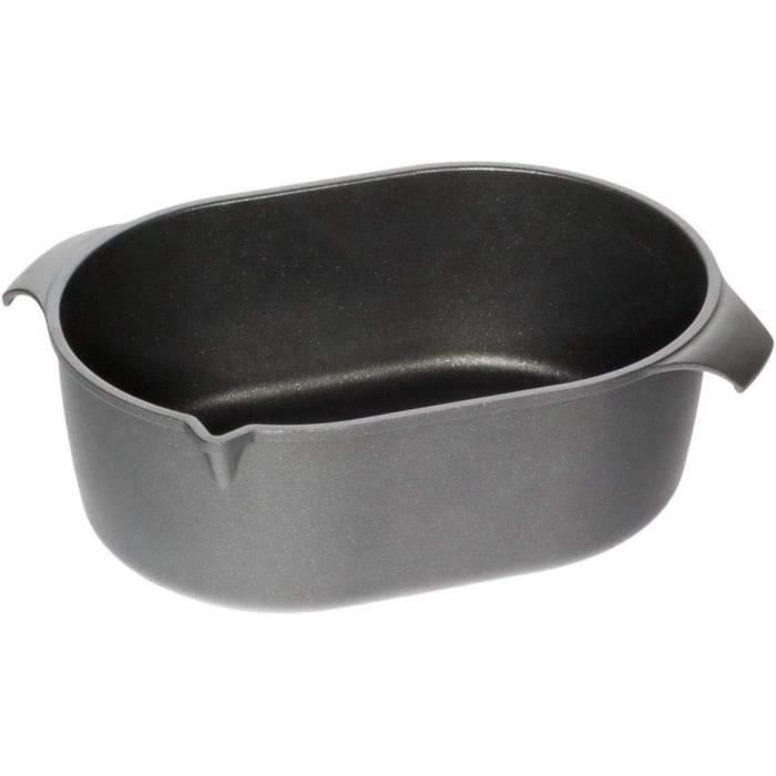 Cocotte en fonte naturelle, induction, 33 x 22 x 13 cmqualite professionnelle cocotte en fonte
