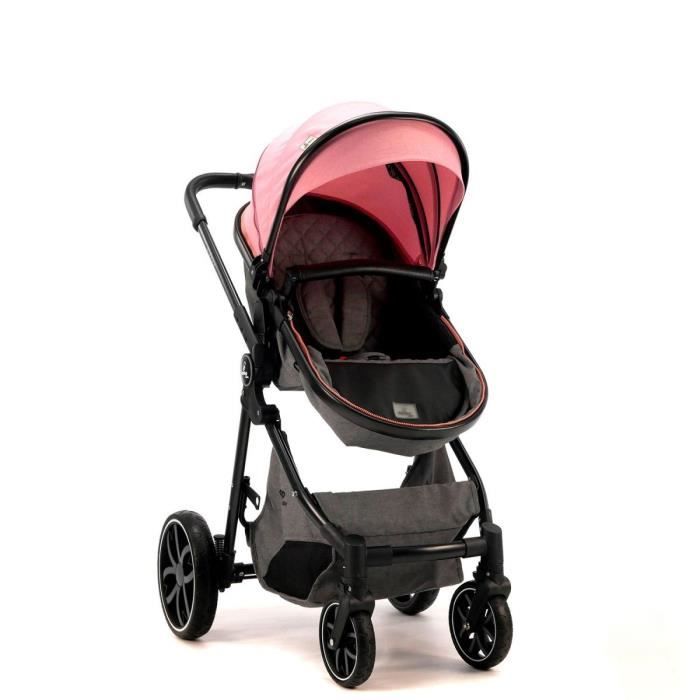 Poussette bébé 4 roues store convertible combiné 2 en 1