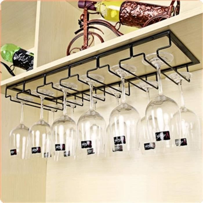EACHPT Porte Verres Suspendu En Fer 2PCS - Support Verres à Vin Mural