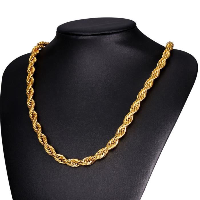 collier homme or maille collier homme or maille