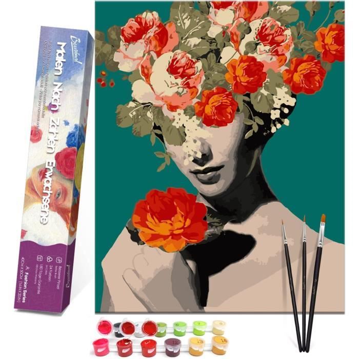 Cadeau Peinture Bricolage KAMIERFA Peinture Par Numéros Adulte – La Fille Se Transforme En Papillon, Toile 40x50 Cm Sans Cadre, Kit Complet DIY Relaxant Cadeau Peinture Bricolage KAMIERFA Peinture Par Numéros Adulte – La Fille Se Transforme En Papillon, Toile 40x50 Cm Sans Cadre, Kit Complet DIY Relaxant