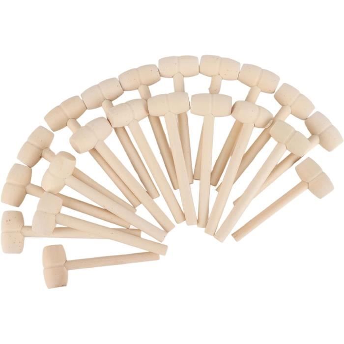 Lot De 2 Mini Marteaux à Panne Fendue Avec Poignée En
