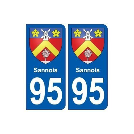 2 Stickers Autocollant Plaque Immatriculation : 83 Saint Tropez - Drapeau