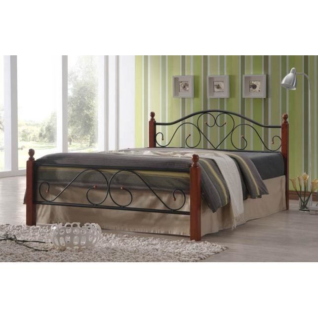 Lit Adulte 160x200 Metal Design Sommier Achat Vente