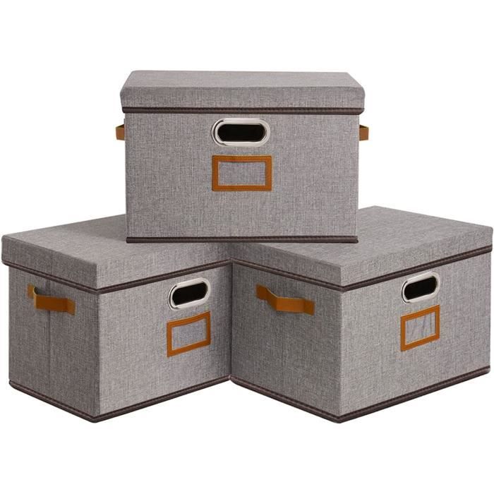 Lot De 3 Boîtes De Rangement Tissu Enfant - Motif Papillon, 30x30x30 Cm, Pour Kallax