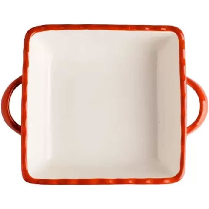 Qeeadeea Plat De Cuisson En Céramique Avec Poignée, Plat De Cuisson En