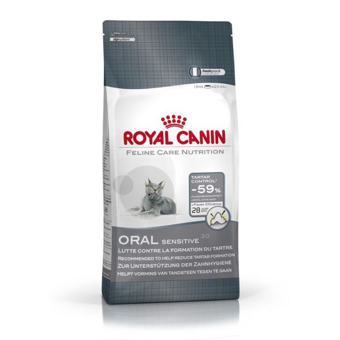 Croquettes pour chats - Royal Canin - Oral Sensitive 30 - 3 5 kg - Dentition sensible - Saveur volaille