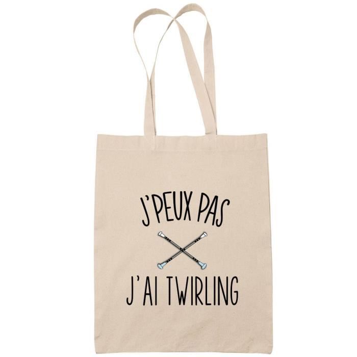 Sac Tote Bag Jpeux pas Twirling beige