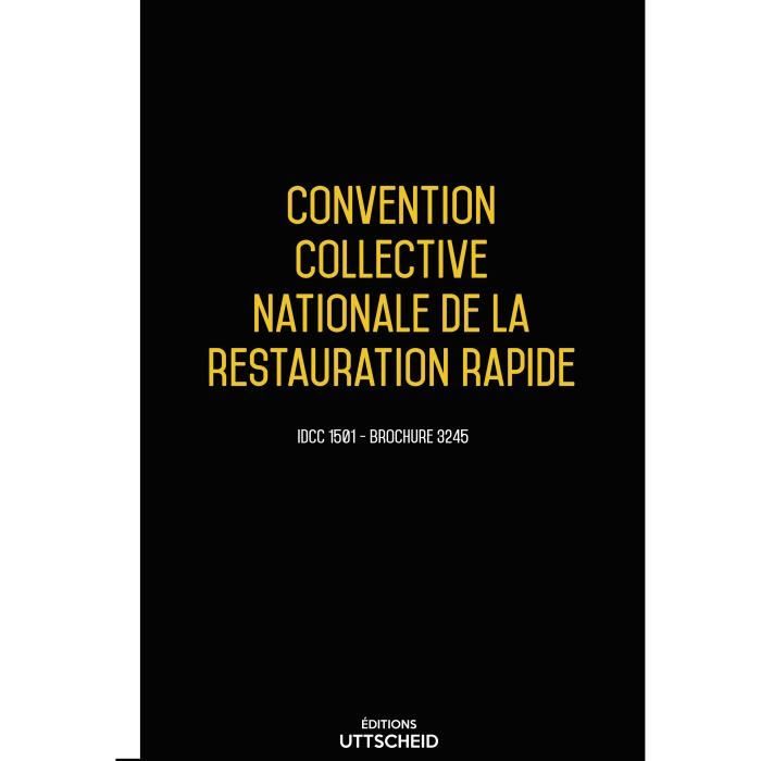 Convention collective restauration rapide 2020