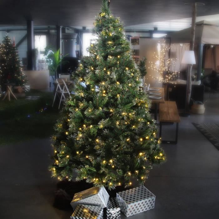 Sapin Noel Artificiel Cdiscount Apollon Sapin De Noel Artificiel Deluxe De 210 Cm Avec Guirlande Lumineuse Et Pied Inclus Cdiscount Maison