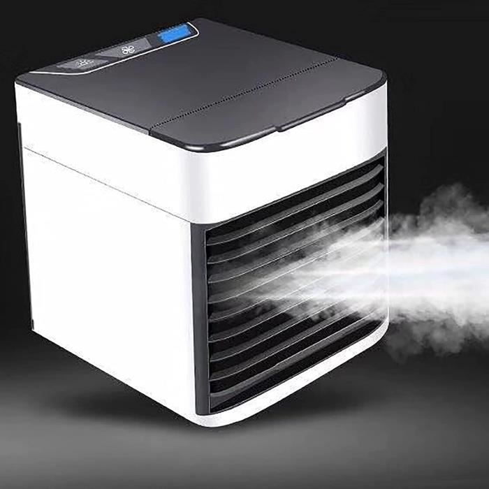 Climatiseur/Rafraîchisseur D'Air Portable USB - 6 Vitesses - Minuterie 6h - Pour Bureau, Chambre, Tente