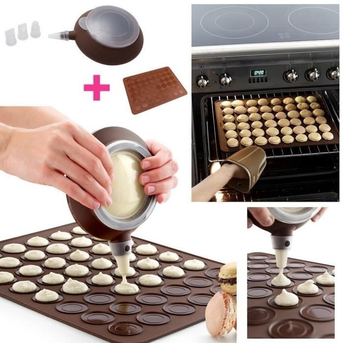 Greatangle 1 pi/èces 48 Macaron Mat Silicone Macaron Moule Cuisson P/âtisserie Tapis De Cuisson Feuille Muffin Plateau R/éutilisable Cuisson Outils De Cuisine Accessoires Chocolat