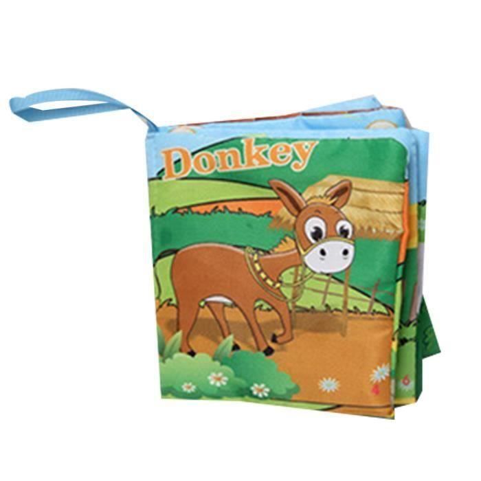 Dessin Anime Bebe Legumes Lettres Livre En Tissu Outil D Education Precoce Jouet En Bas Age Palm Poches Script Cadeau L Cdiscount Librairie
