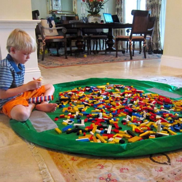 Tapis De Jeu De Sac De Rangement De Jouet D Enfants Portatifs Pour