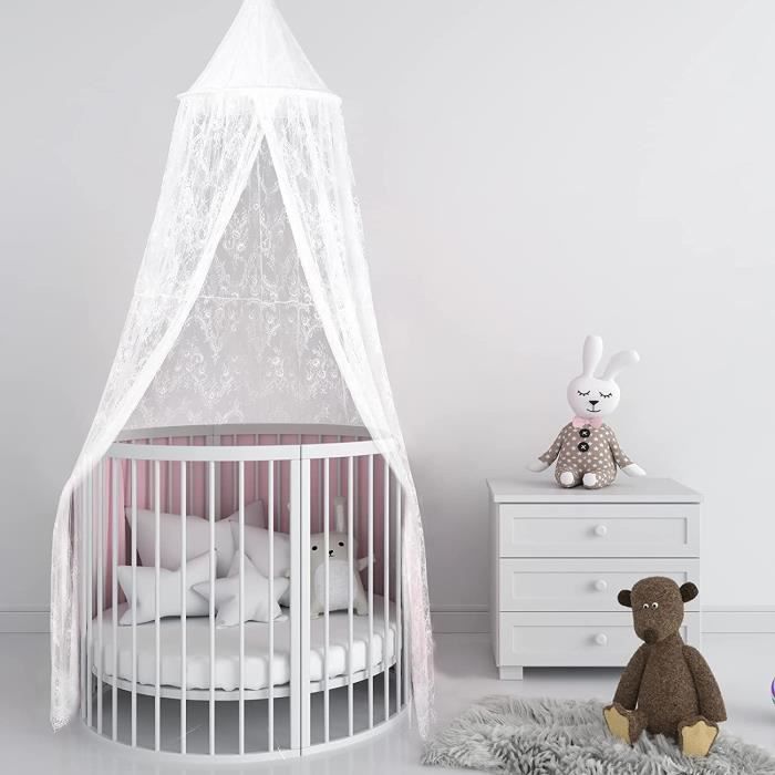 Baldaquin De Lit De Berceau En Filet De Dentelle Berceau Tente De Fee Respirant Lit De Bebe Auvent En Filet Pour Conception De A530 Cdiscount Puericulture Eveil Bebe