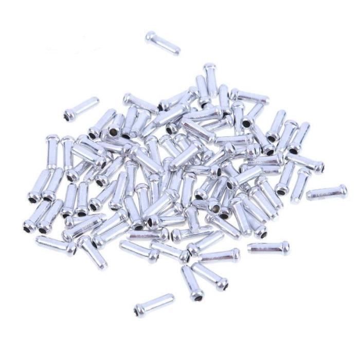 200 Embouts De Câble De Frein Vélo - Alliage D'Aluminium - Pour VTT, Route - Protection Et Durabilité