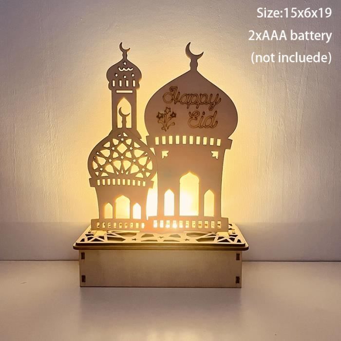 Plateau De Repas En Bois Décoratif Pour Ramadan – Design Classique Avec Motifs étoiles Et Lune