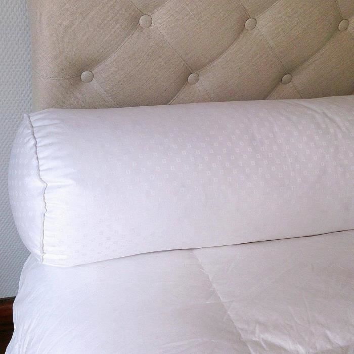 CASTEX COUETTES NATURELLES Traversin -  - 140 cm - 90% duvet naturel - Enveloppe jacquard - Anti-acariens 