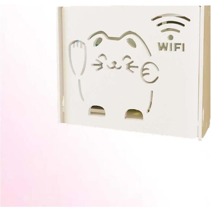Étagère De Rangement Pour Routeur Wifi, Boîte De Rangement Murale Pour ...