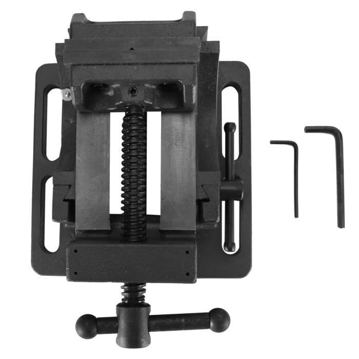 Étau de perceuse à colonne TRAHOO 4 100Mm - Construction en fonte durable - Haute qualité